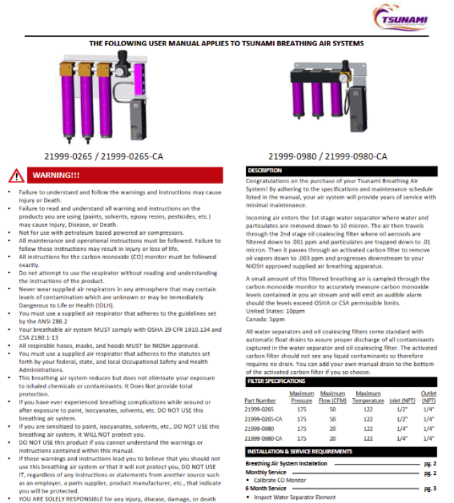 Breathing Air Systems