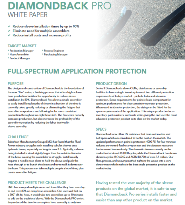 Diamondback Pro White Paper