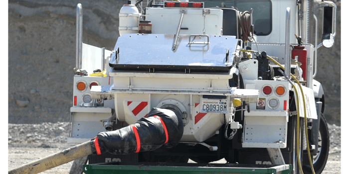 backend concrete truck