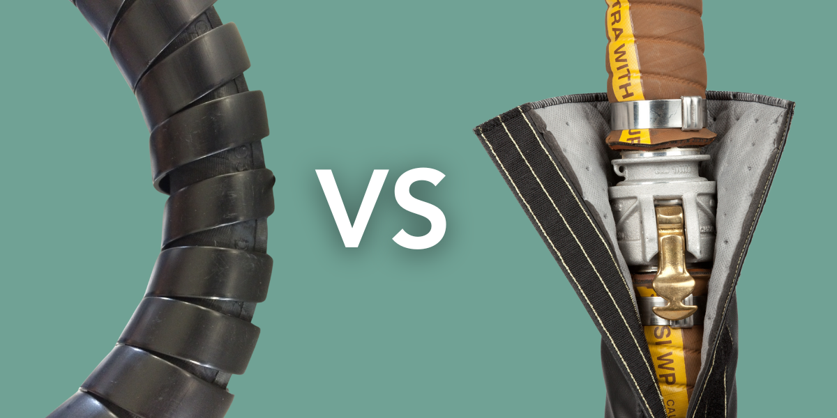 Comparing Spiral Wrap vs Hydraulic Hose Wrap