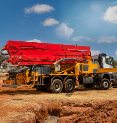 concrete pump truck